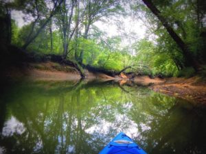 canoeing down the river