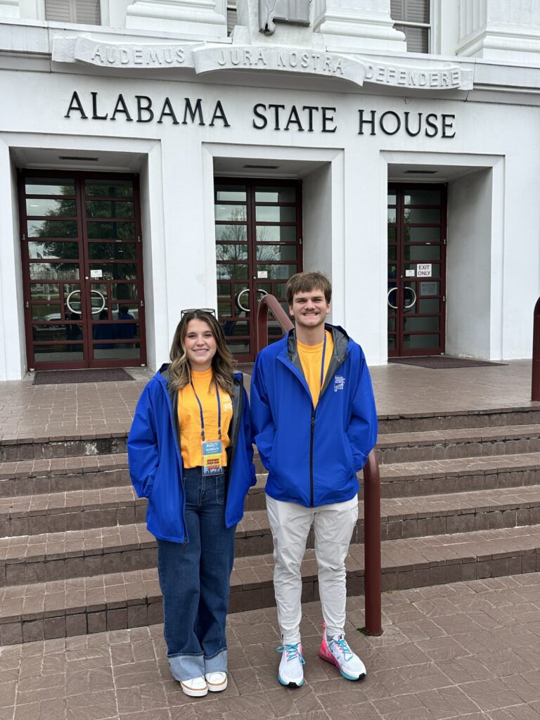 Hudson Broadway and Mercy Hambrick at Alabama Statehouse