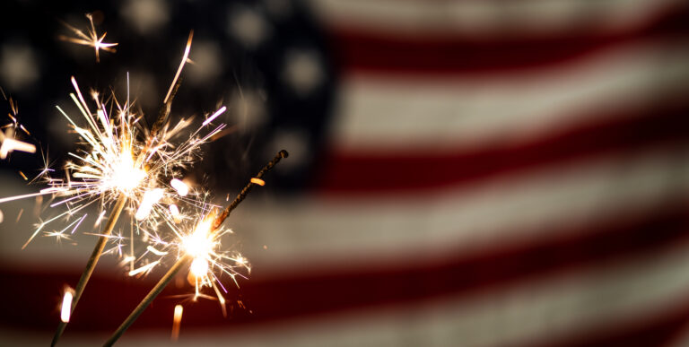 American flag for Memorial Day, 4th of July or Labour Day